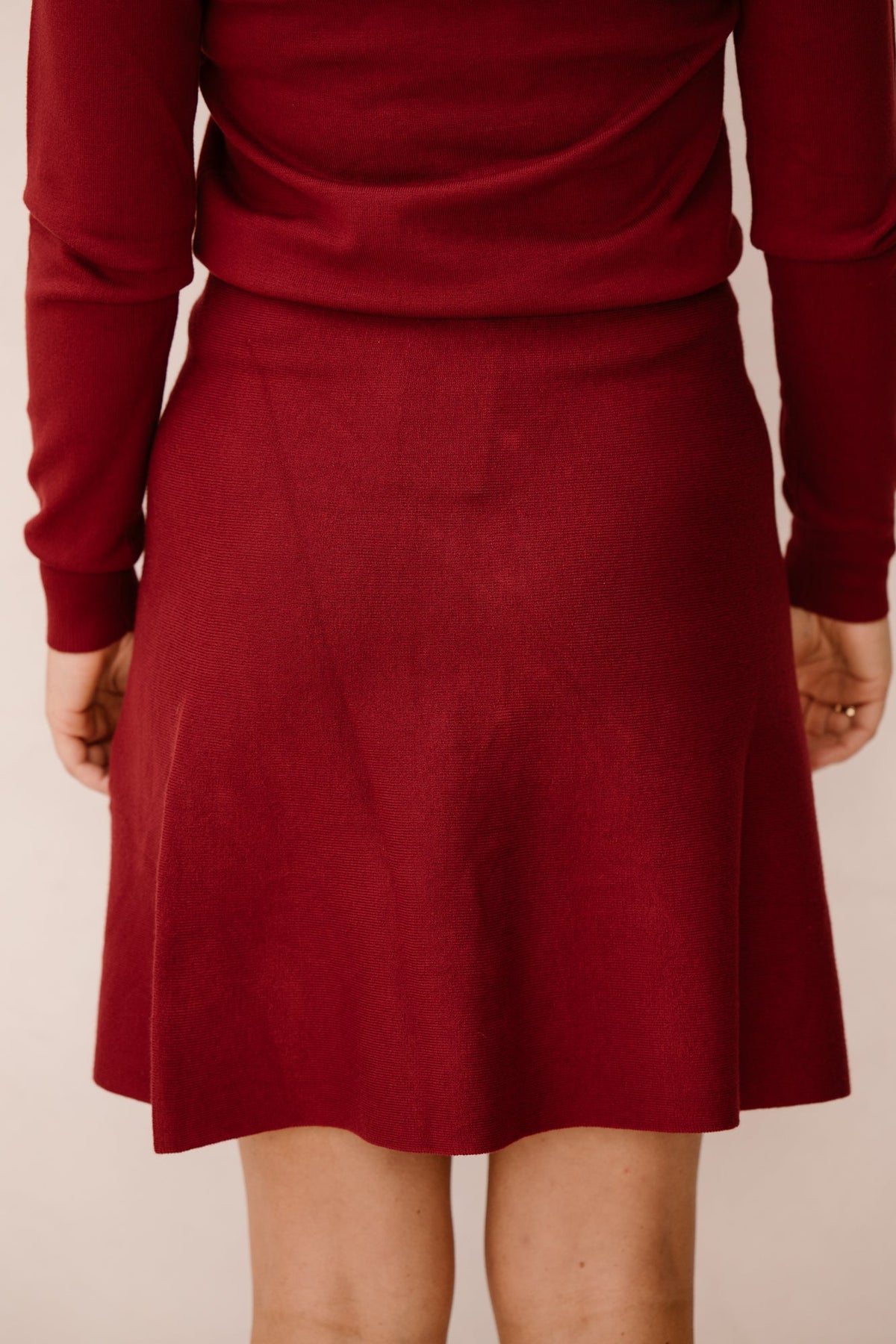 Smashed lemon knit skirt bordeaux - Bij Keesje - Smashed Lemon