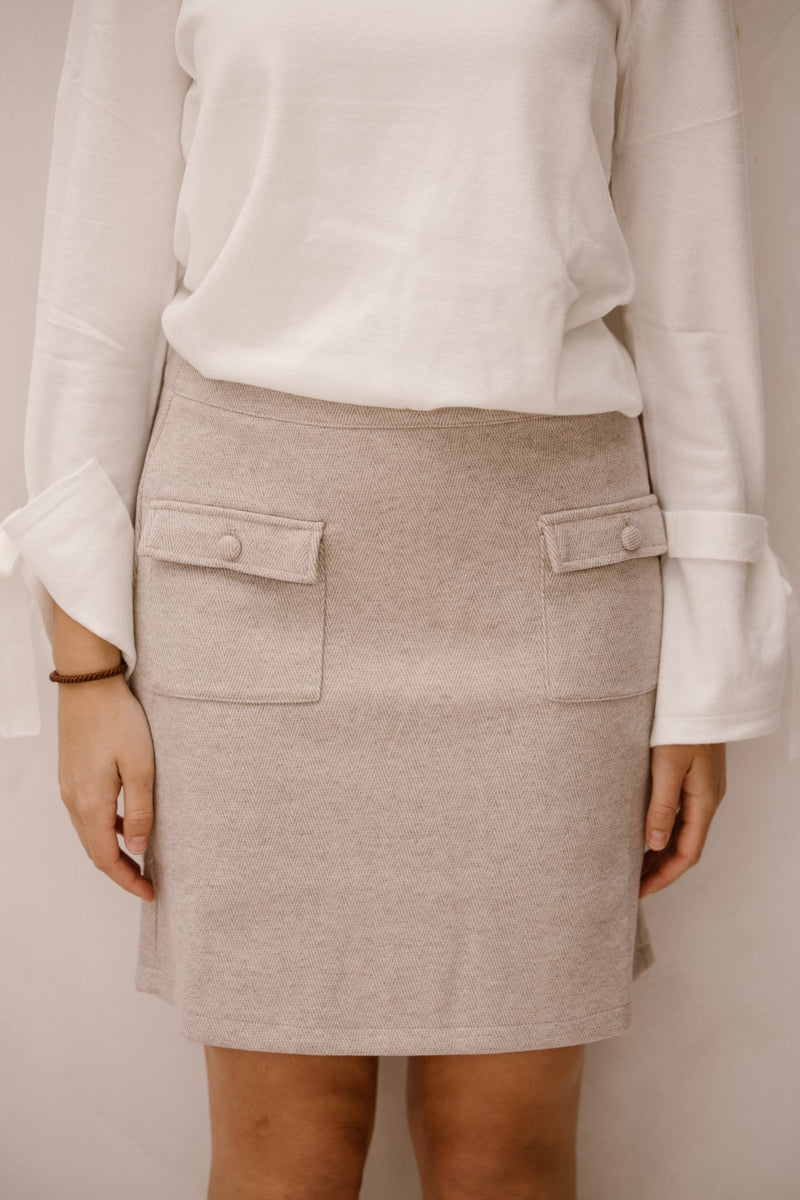 Smashed Lemon Skirt Sand 25615 - Bij Keesje - Smashed Lemon