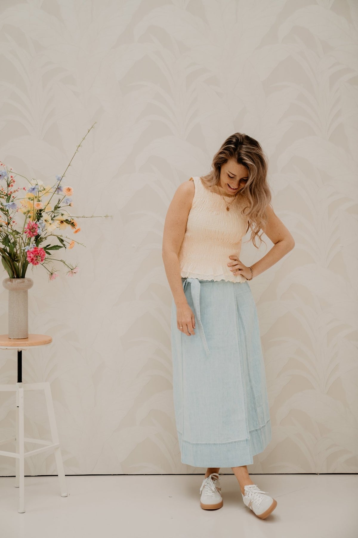 Smock top geel - Bij Keesje - Bij Keesje - Top