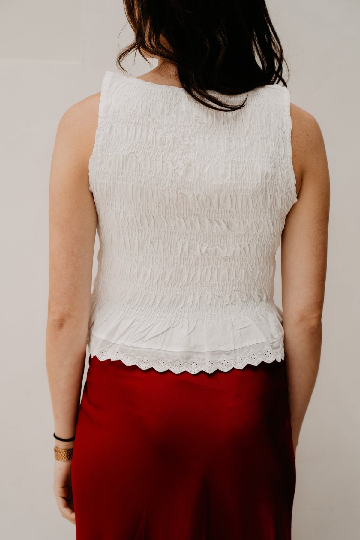Smock top wit - Bij Keesje - Bij Keesje - Top
