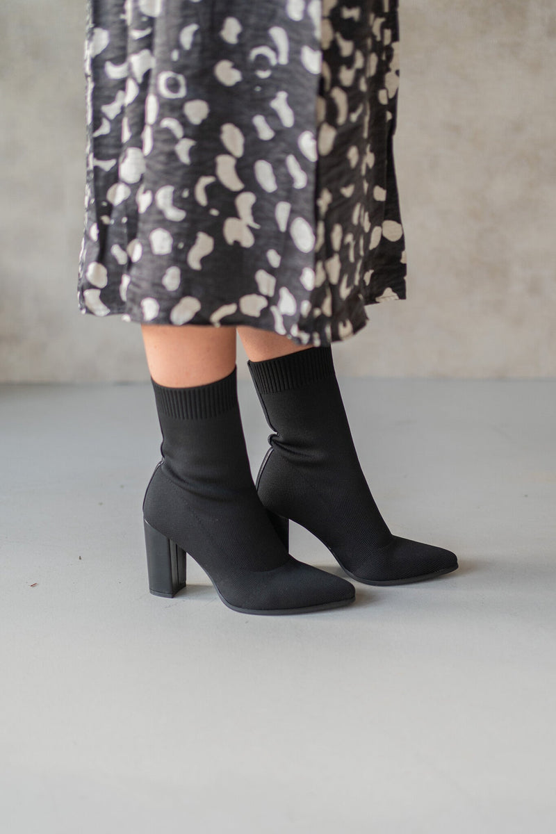 Sock boots black - Bij Keesje