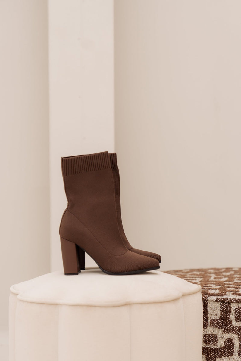 Sock boots brown - Bij Keesje - Bij Keesje