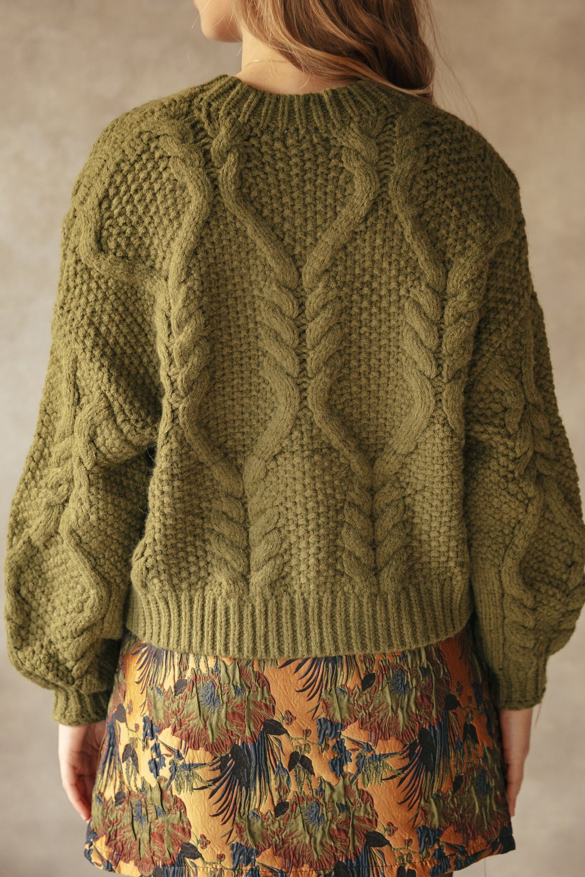 Sofia oversized sweater green - Bij Keesje