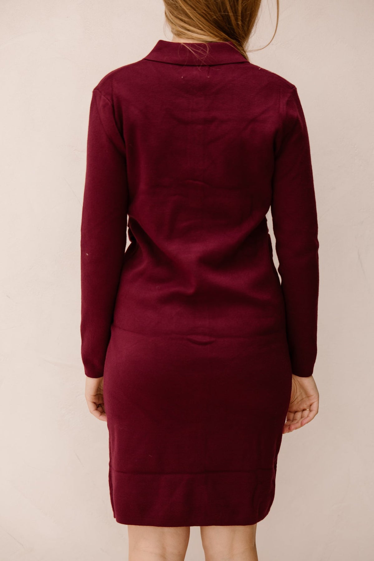 Sofie dress burgundy - Bij Keesje - Bij Keesje