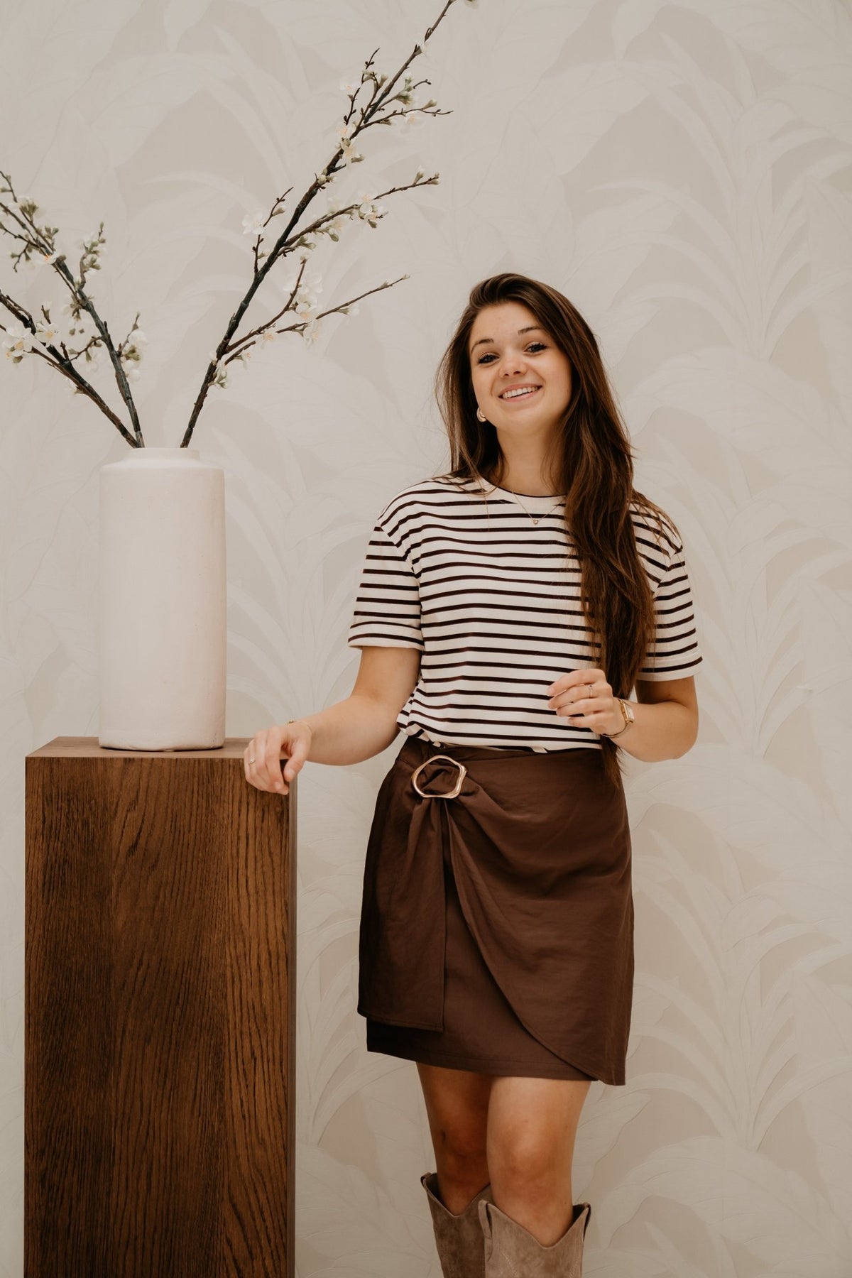 Sofie rok bruin - Bij Keesje - Bij Keesje - Rok