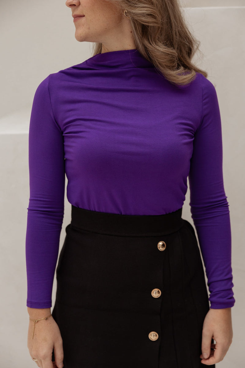 Soft purple top - Bij Keesje - Bij Keesje