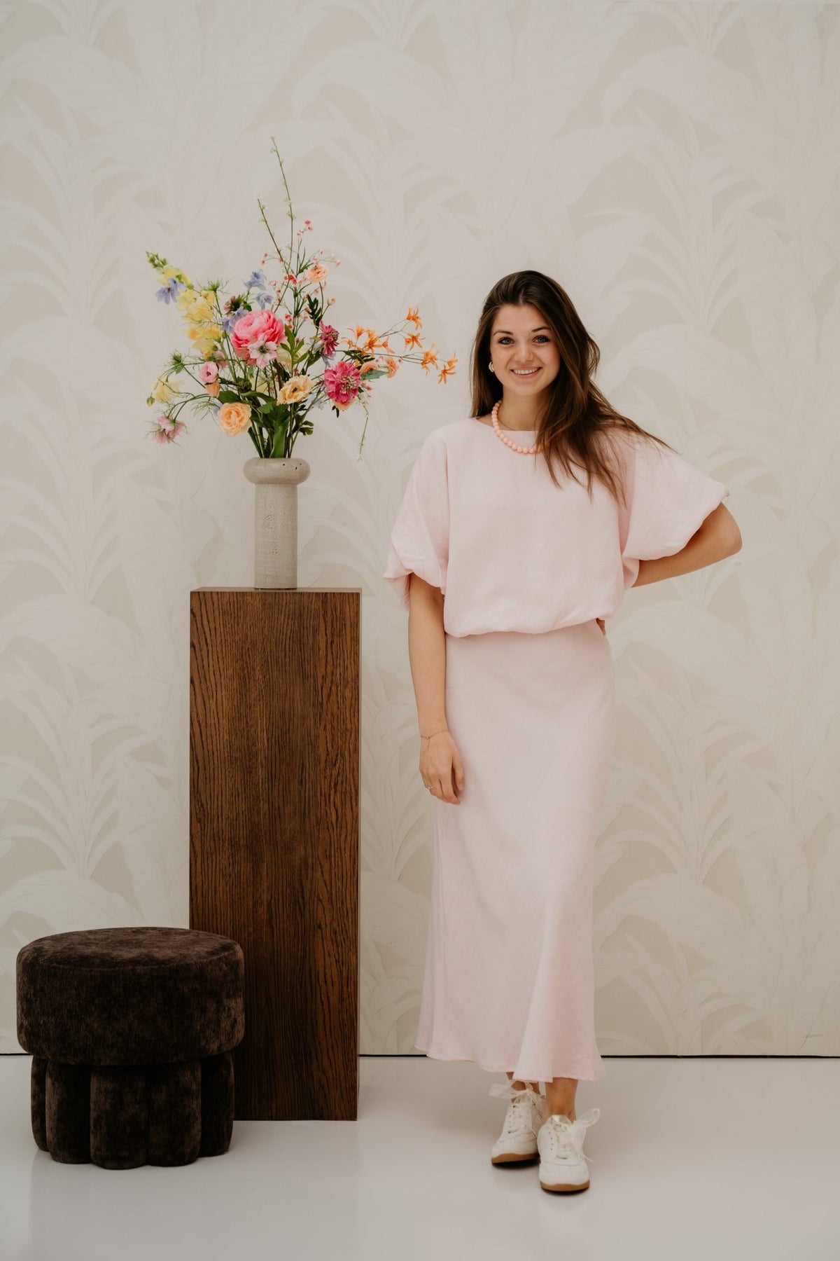 Soft Rose Melange Skirt - Bij Keesje - Sister Point - Rokken