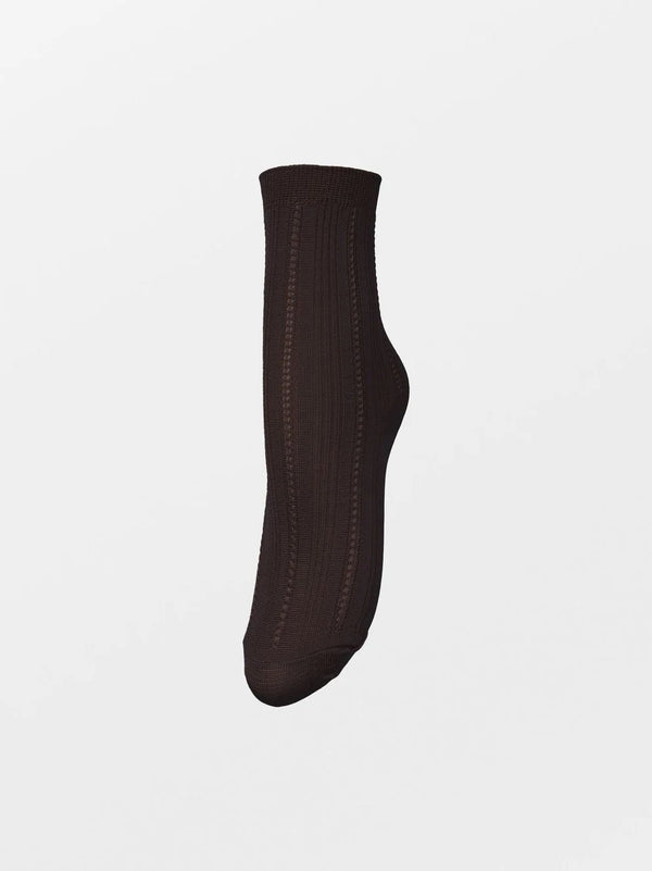 Solid Drake Sock - hot fudge brown - Bij Keesje - Becksöndergaard - Sokken