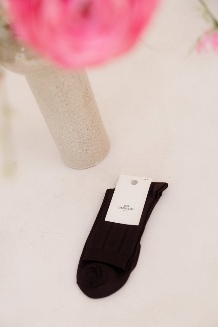Solid Drake Sock - hot fudge brown - Bij Keesje - Becksöndergaard - Sokken