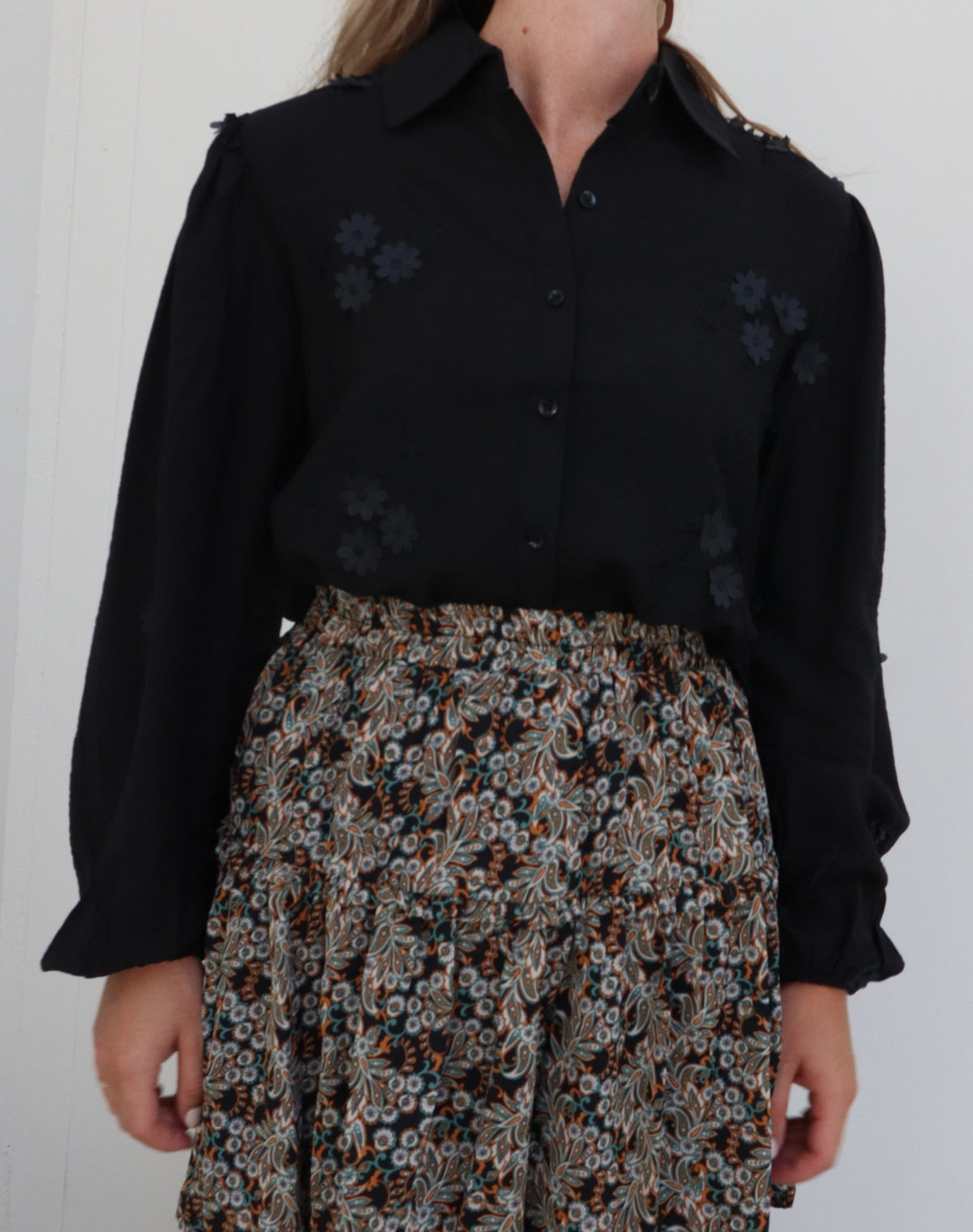 Special blouse black - Bij Keesje