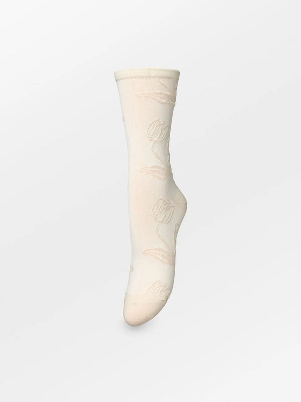 Stencia Cotta Sock - birch white - Bij Keesje - Becksöndergaard - Sokken