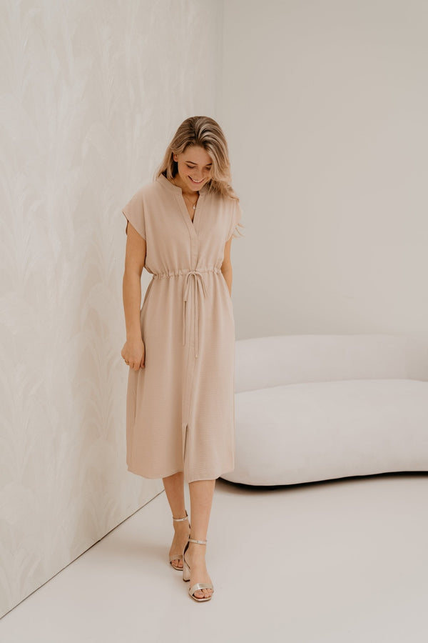 Sterre jurk beige - Bij Keesje - Bij Keesje - Jurk