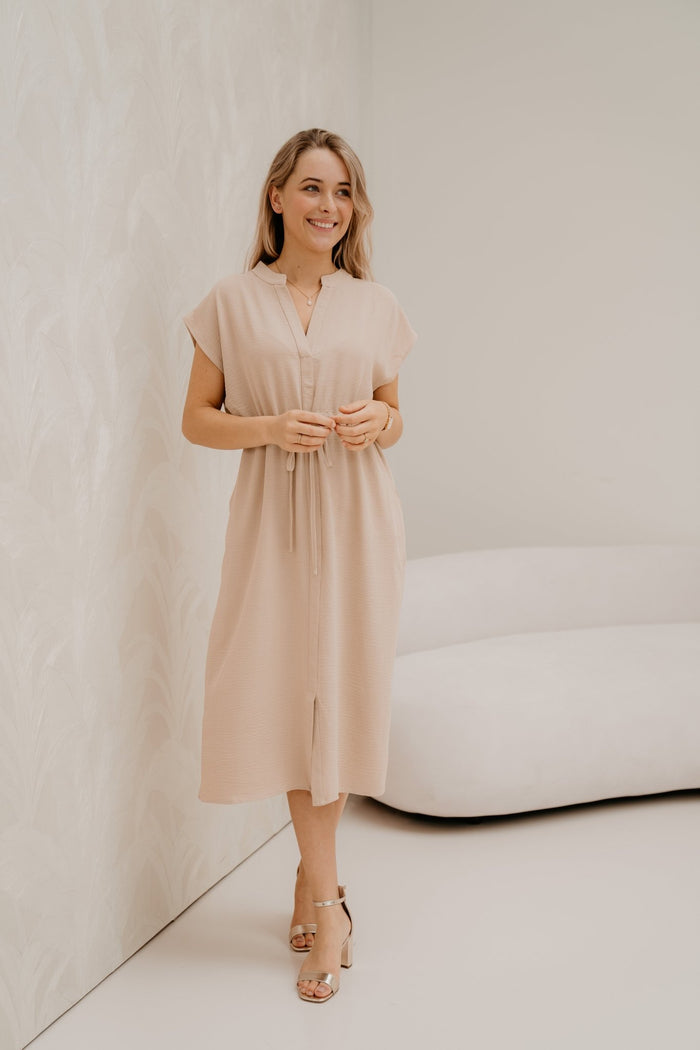 Sterre jurk beige - Bij Keesje - Bij Keesje - Jurk