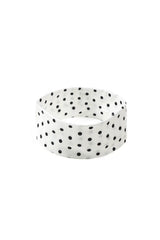 Stretch Haarband Dot White/Black - Bij Keesje - Bij Keesje - Haarband