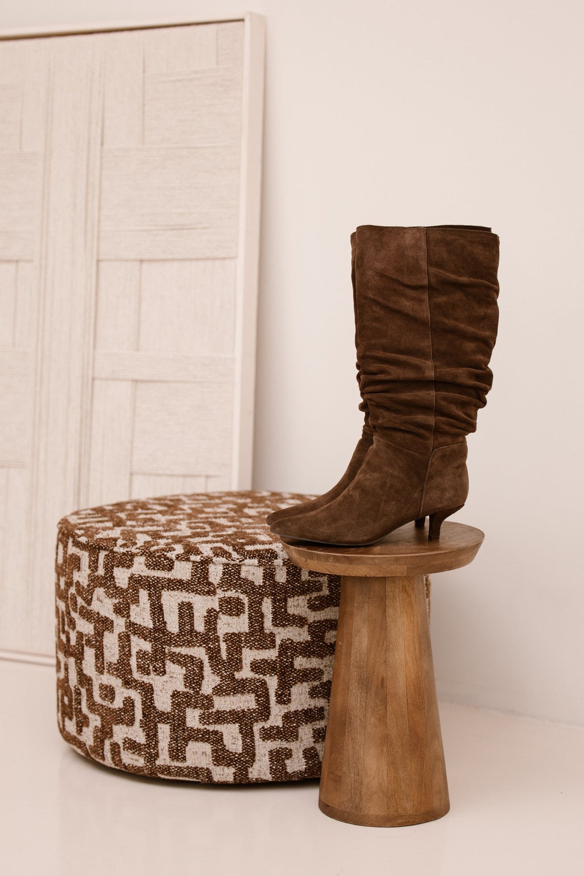 Suede kitten heel darkbrown - Bij Keesje - Shoecolate