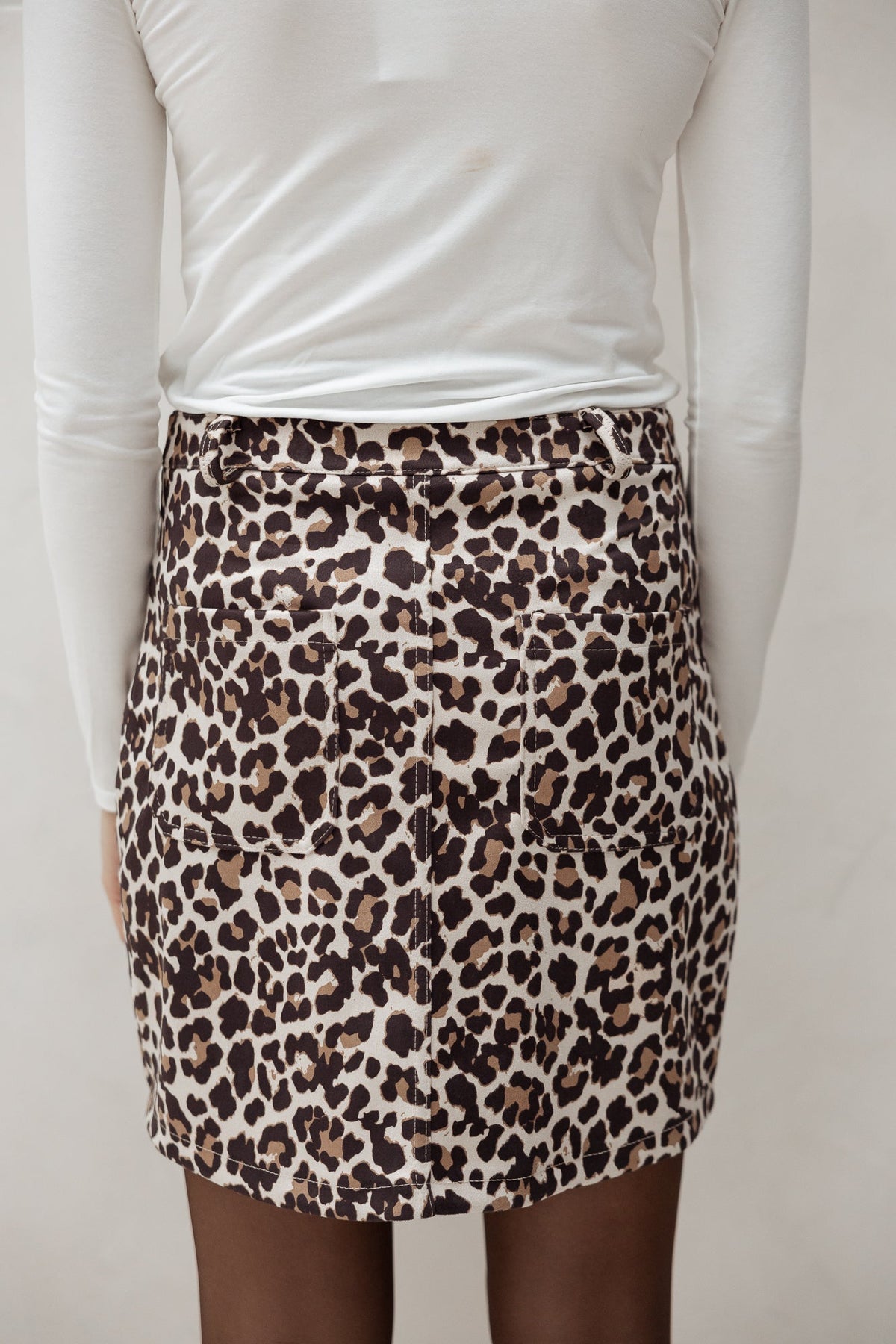 Suede panter skirt - Bij Keesje - Bij Keesje