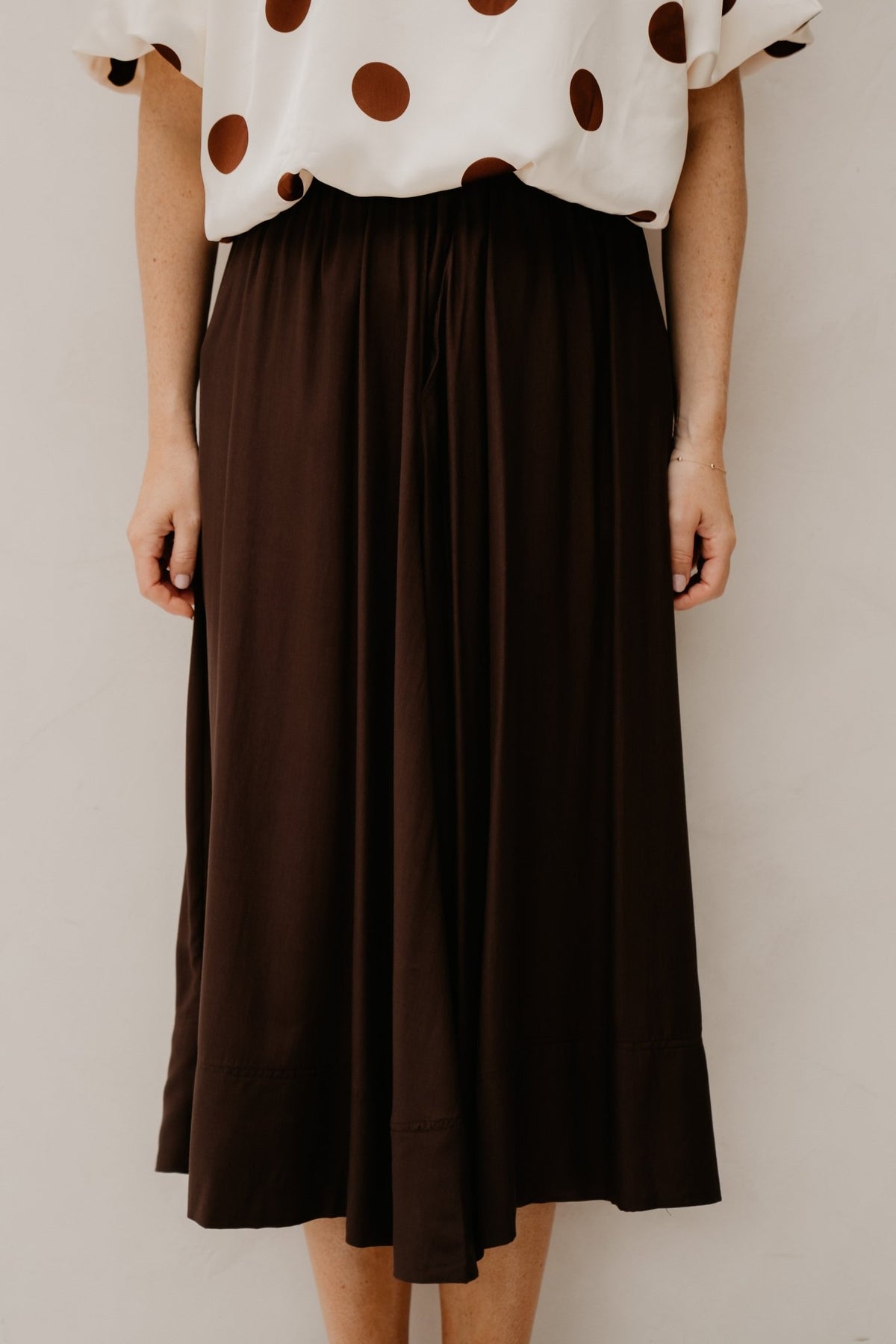 SunriseCC Skirt Dark Brown - Bij Keesje - Co'couture - Rok