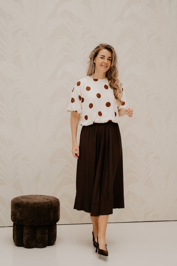 SunriseCC Skirt Dark Brown - Bij Keesje - Co'couture - Rok