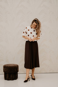 SunriseCC Skirt Dark Brown - Bij Keesje - Co'couture - Rok