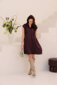 SunriseCC v - dress dark brown - Bij Keesje - Co'couture - Jurk