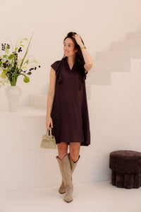 SunriseCC v - dress dark brown - Bij Keesje - Co'couture - Jurk