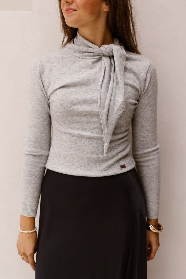 Suus Top light grey - Bij Keesje - Kimara - top