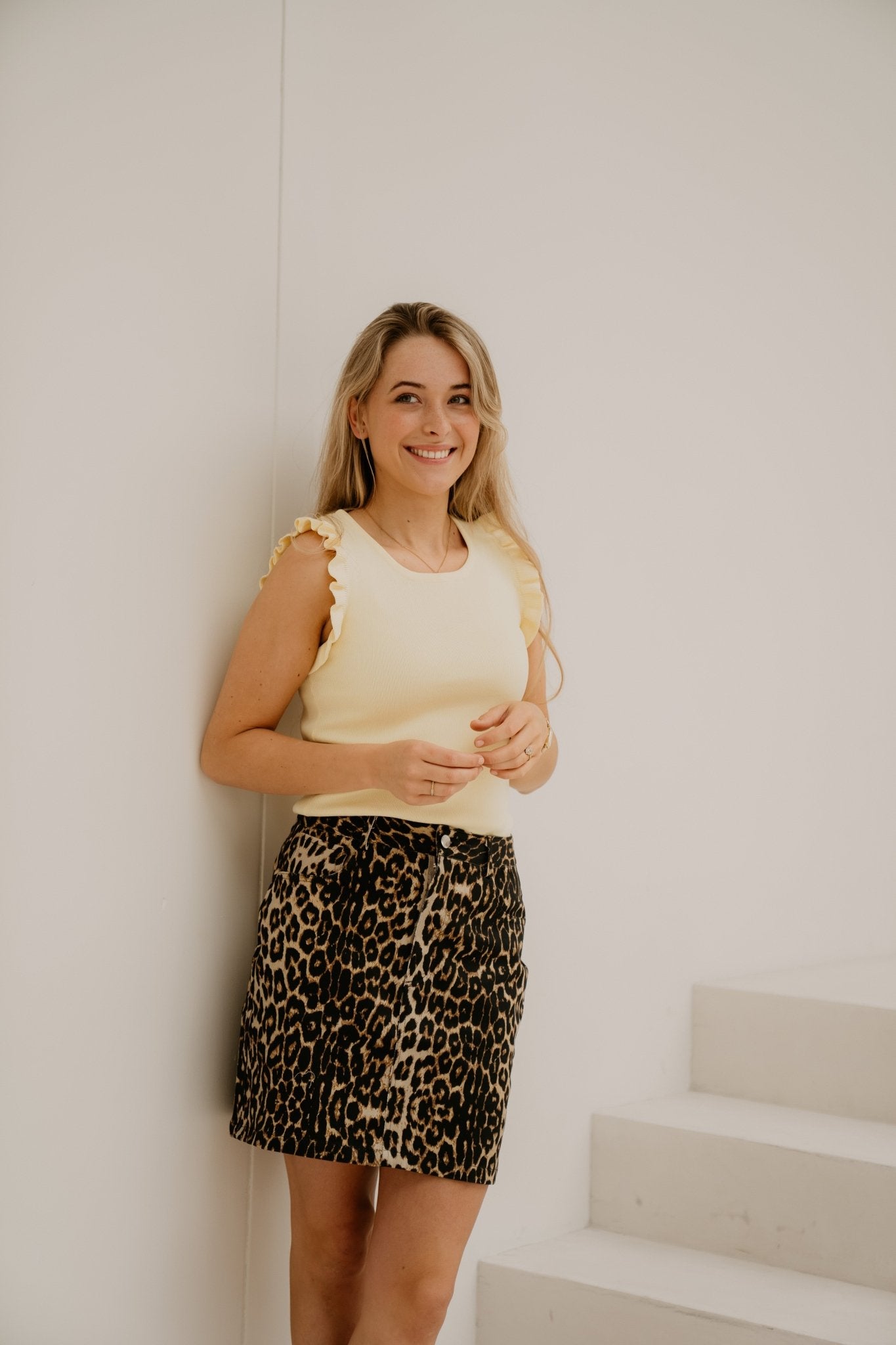 Suze panterprint rokje - Bij Keesje - Bij Keesje - Rok