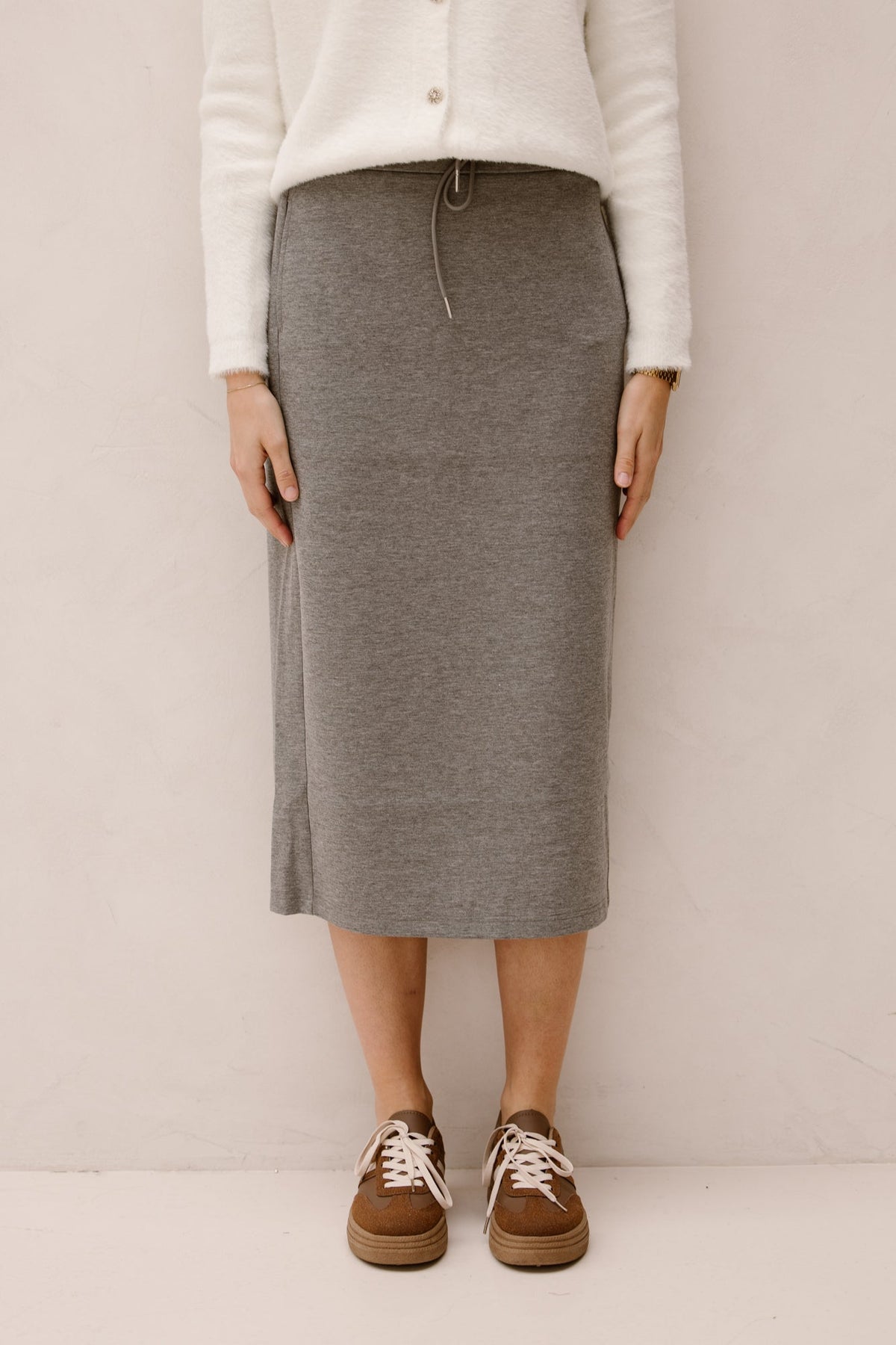 Suzette Skirt Gray Melange - Bij Keesje - G - maxx