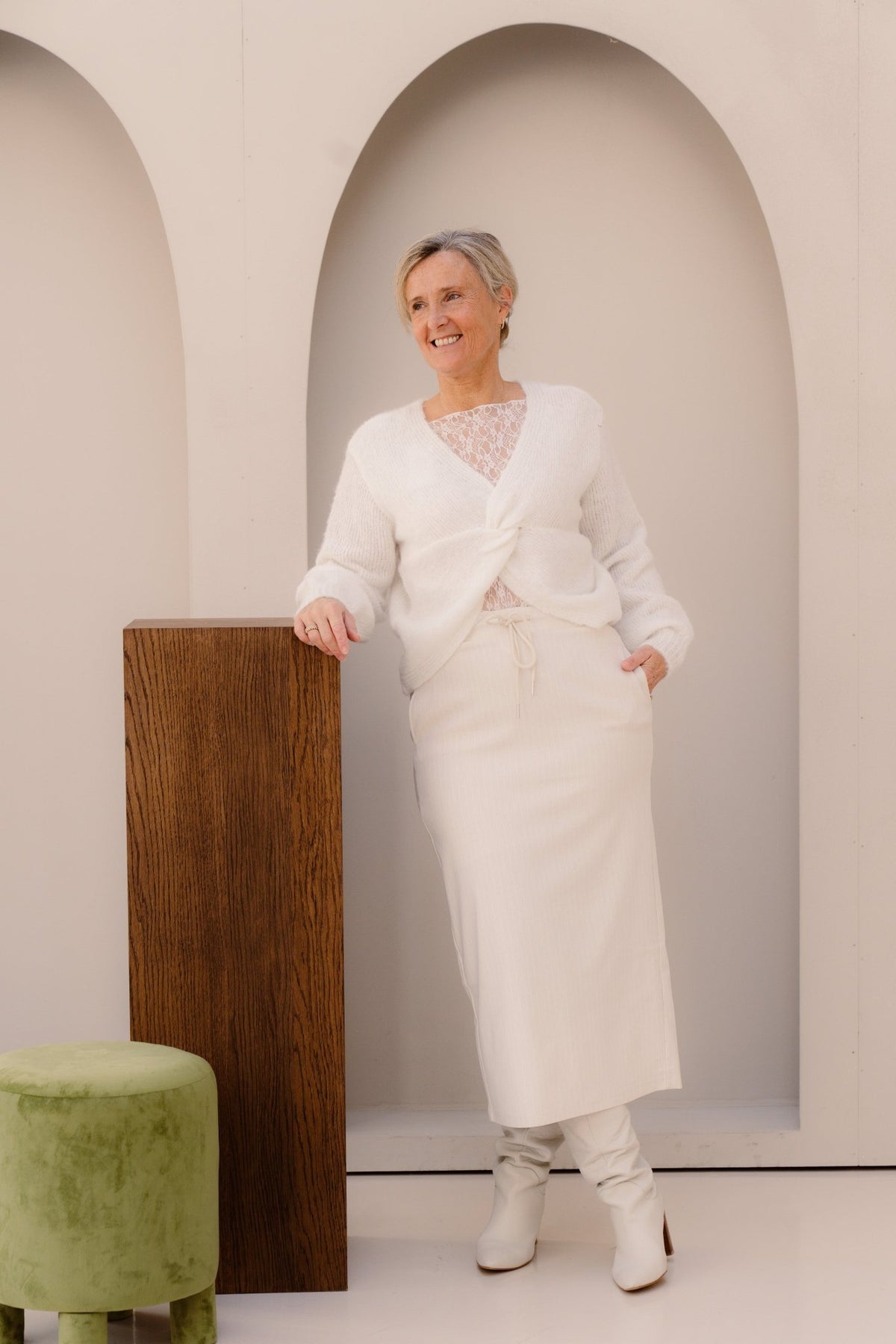 Suzette Skirt Sand/offwhite - Bij Keesje - G - maxx - Rokken