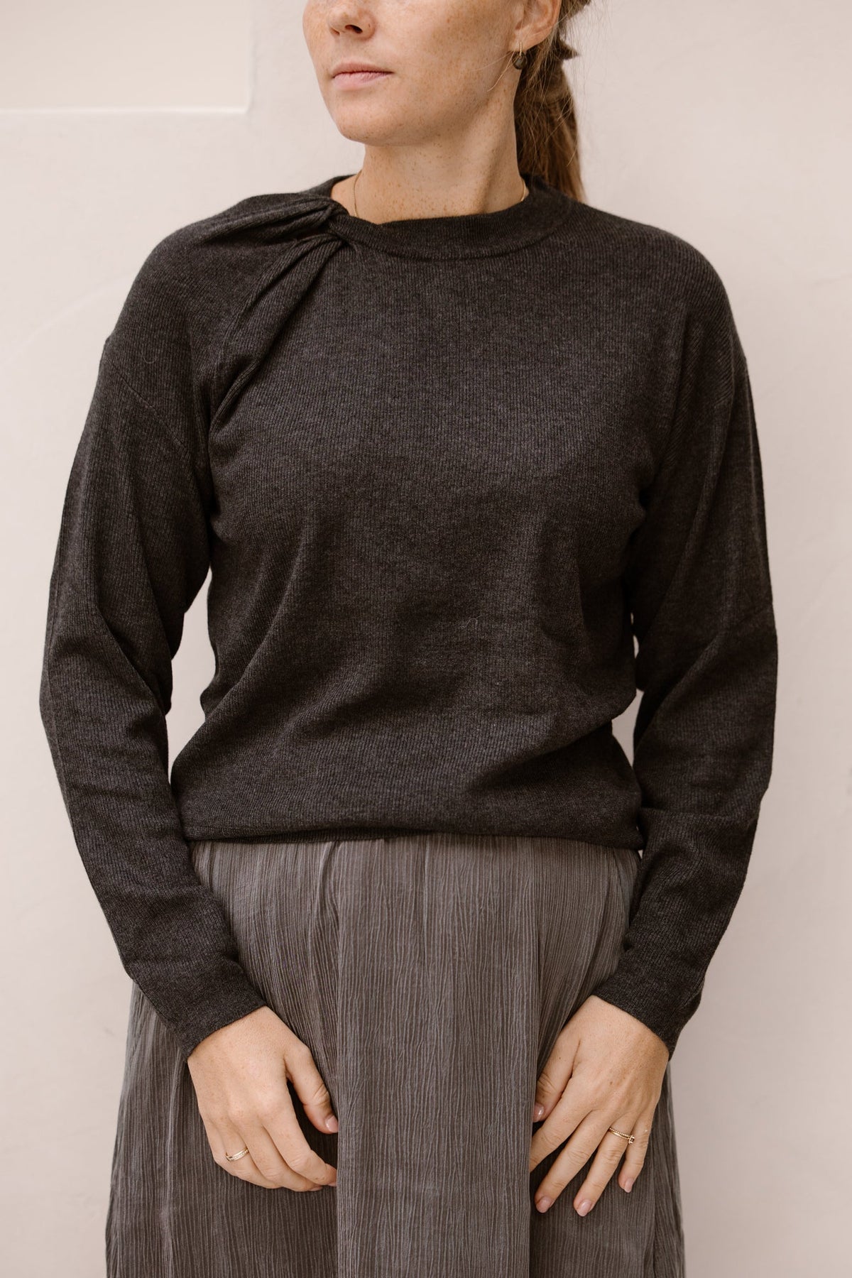 Swaeter Twist Anthracite - Bij Keesje - Esqualo