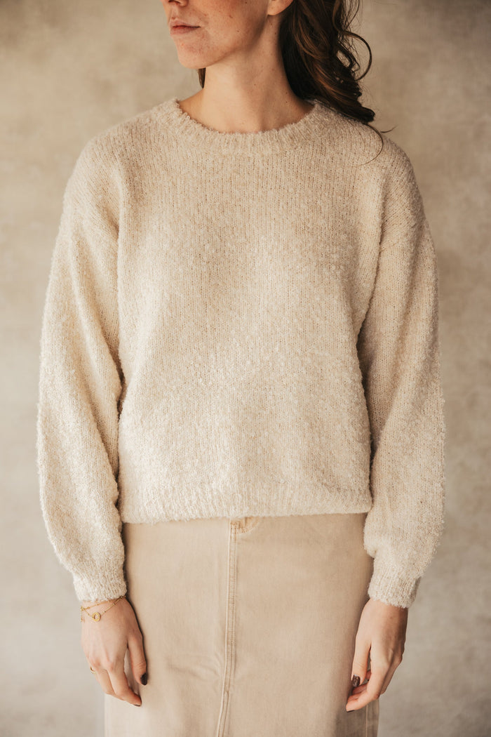 Sweater 346 beige - Bij Keesje