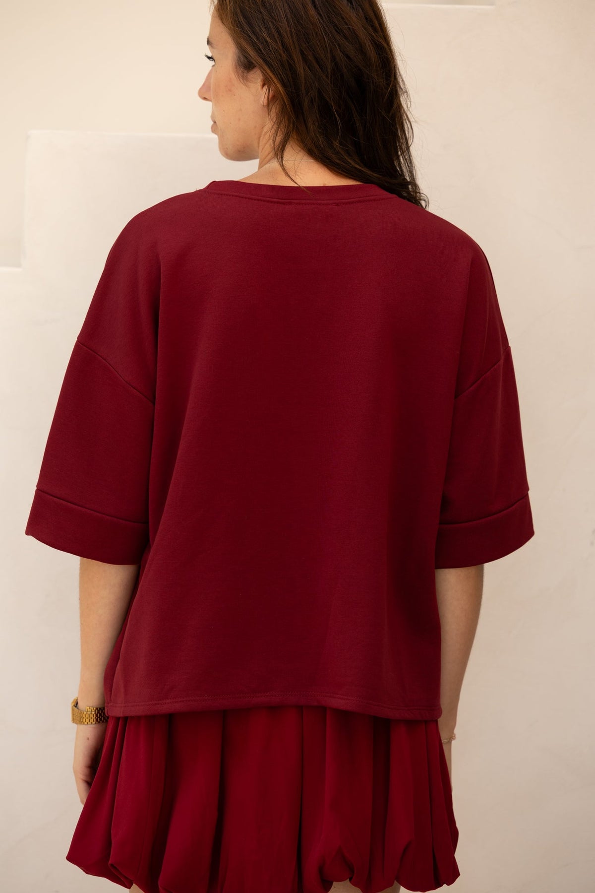 Sweater bordeaux - Bij Keesje - Bij Keesje