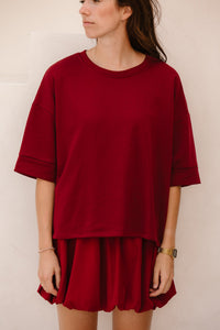 Sweater bordeaux - Bij Keesje - Bij Keesje