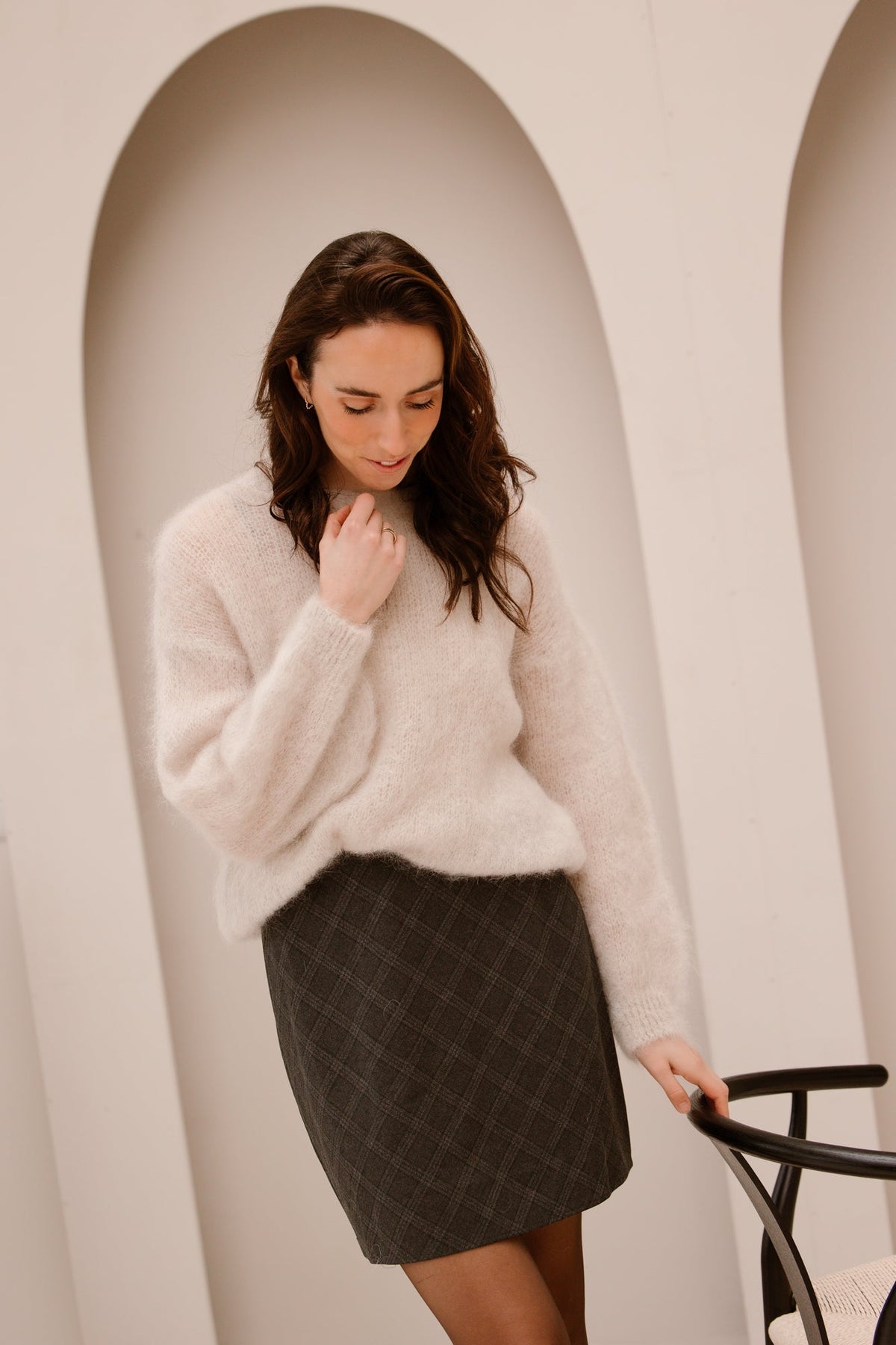 Sweater mohair beige - Bij Keesje - Bij Keesje