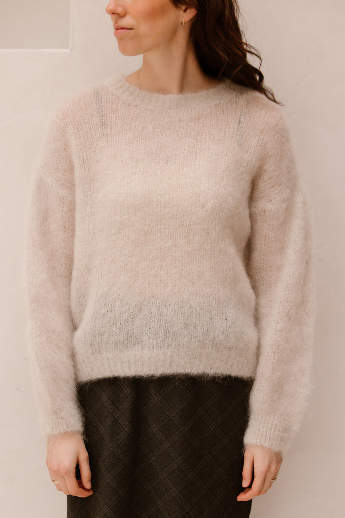 Sweater mohair beige - Bij Keesje - Bij Keesje