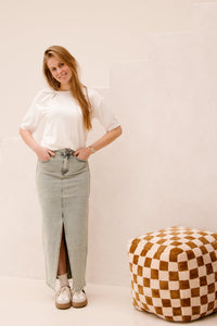 Sweater s/slve twist basic knit Off White 07002 - Bij Keesje - Esqualo - sweater