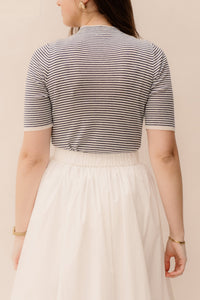 Sweater Striped Off White/Navy 02006 - Bij Keesje - Esqualo - Top