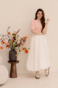 Sweater Striped Off White/Red 02006 - Bij Keesje - Esqualo - Top