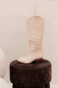 Sydney Cowboyboot Beige - Bij Keesje - Bij Keesje - laarzen