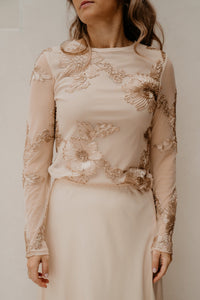 Sylke top beige - Bij Keesje - Bij Keesje - Top