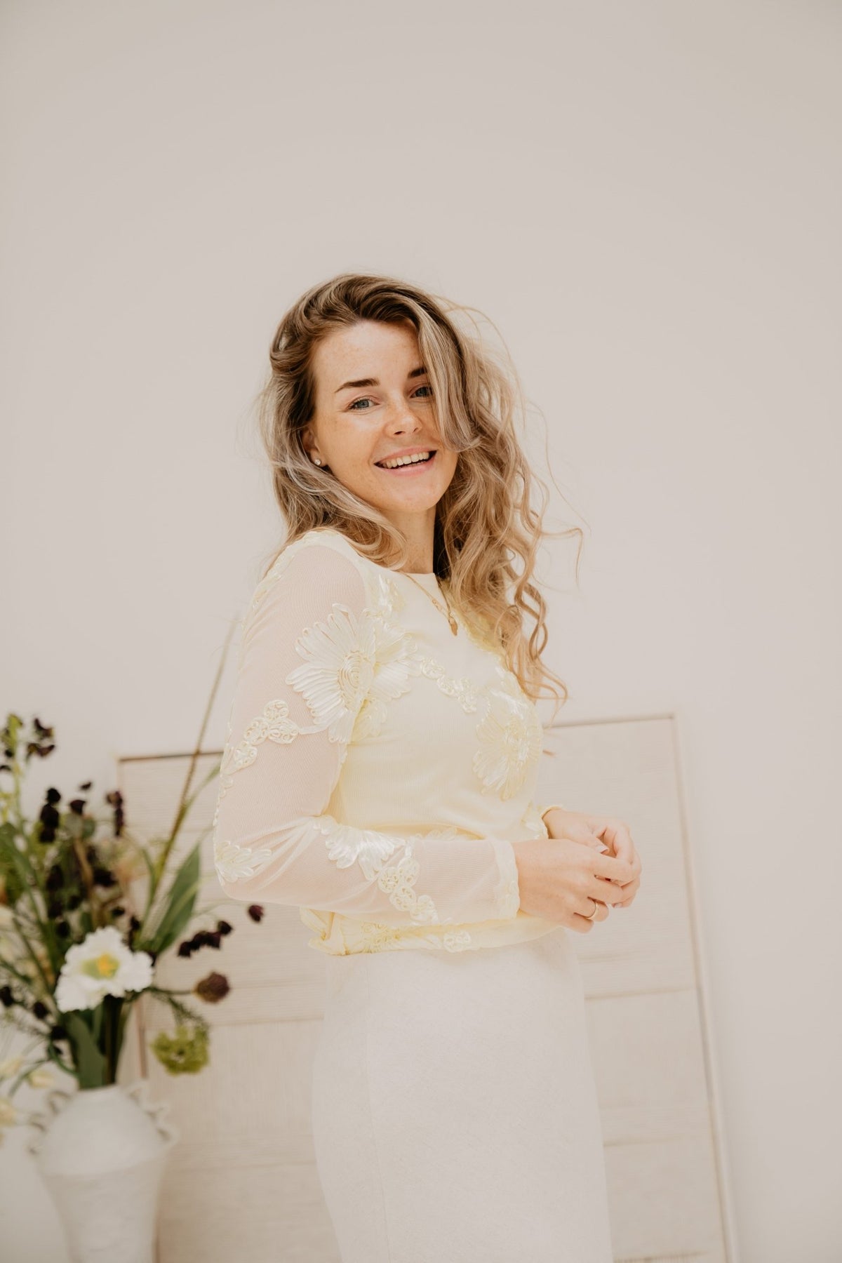 Sylke top geel - Bij Keesje - Bij Keesje - Top