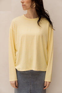 T-shirt stripe yellow - Bij Keesje - Bij Keesje