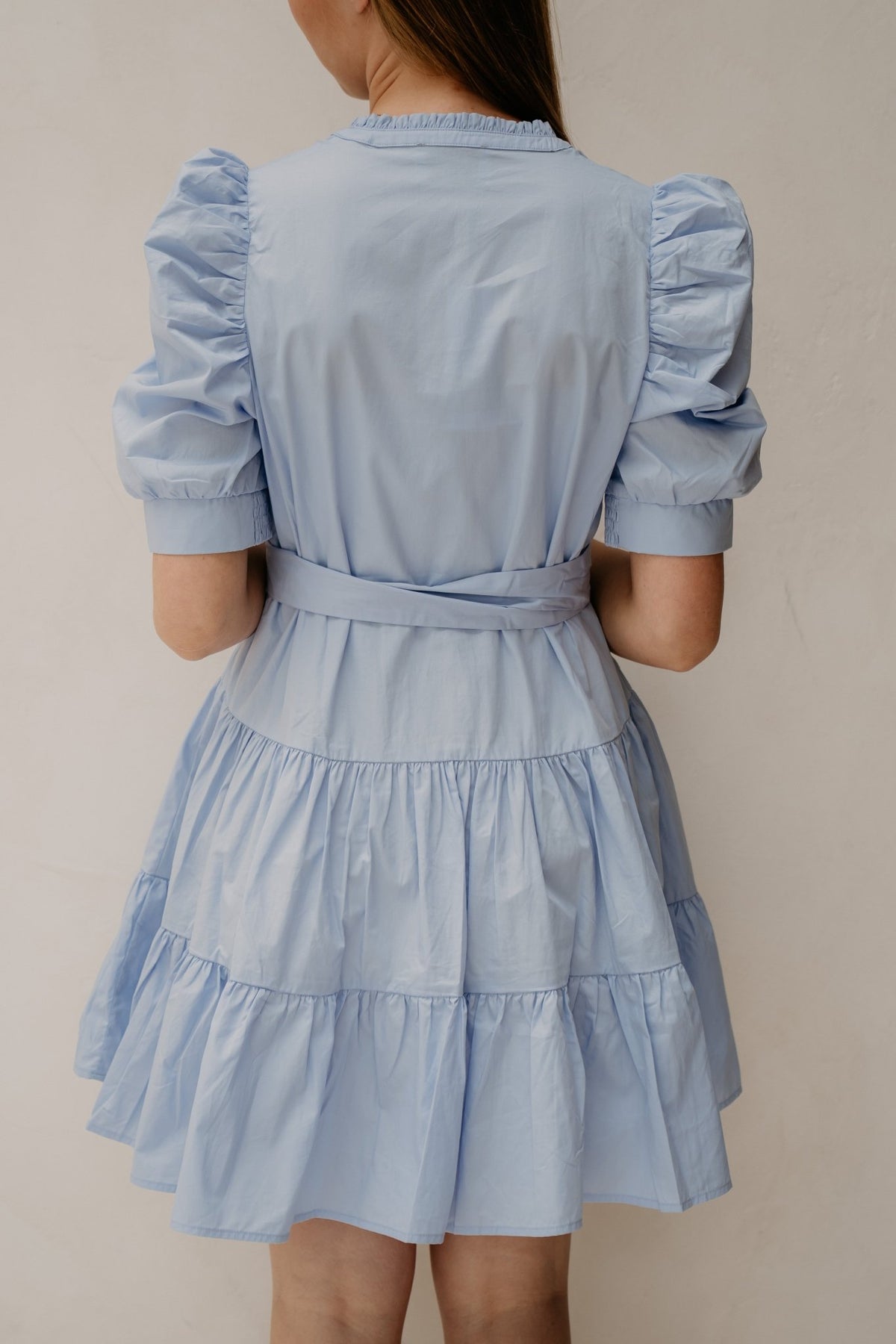 Tabbie Poplin Dress Light Blue - Bij Keesje - Neo Noir - jurk