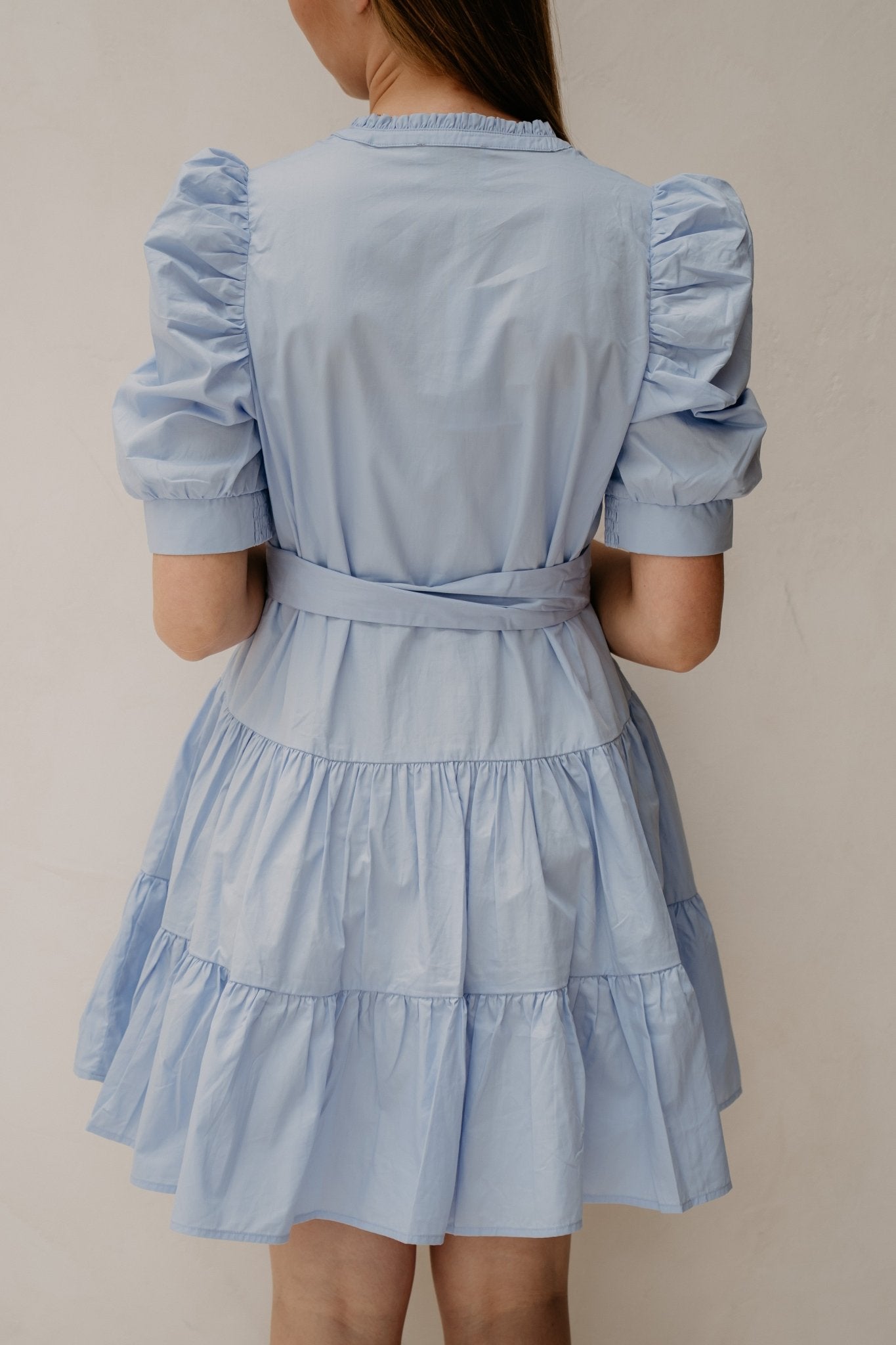 Tabbie Poplin Dress Light Blue - Bij Keesje - Neo Noir - jurk