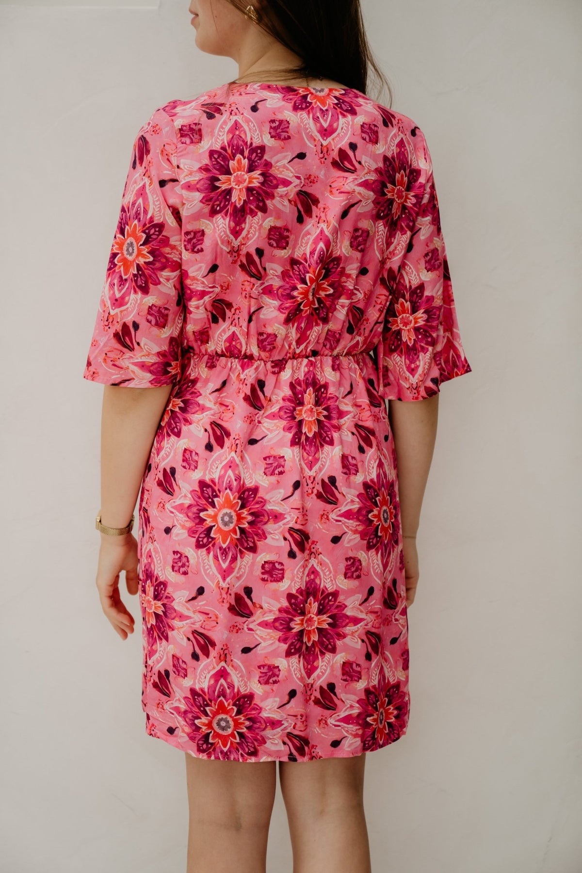 Taira Dress Print Magenta - Bij Keesje - Bij Keesje - Jurk