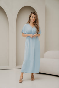Tala Midi Dress Light Blue - Bij Keesje - Bij Keesje - Jurk
