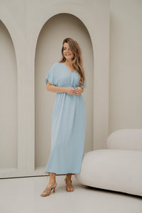Tala Midi Dress Light Blue - Bij Keesje - Bij Keesje - Jurk