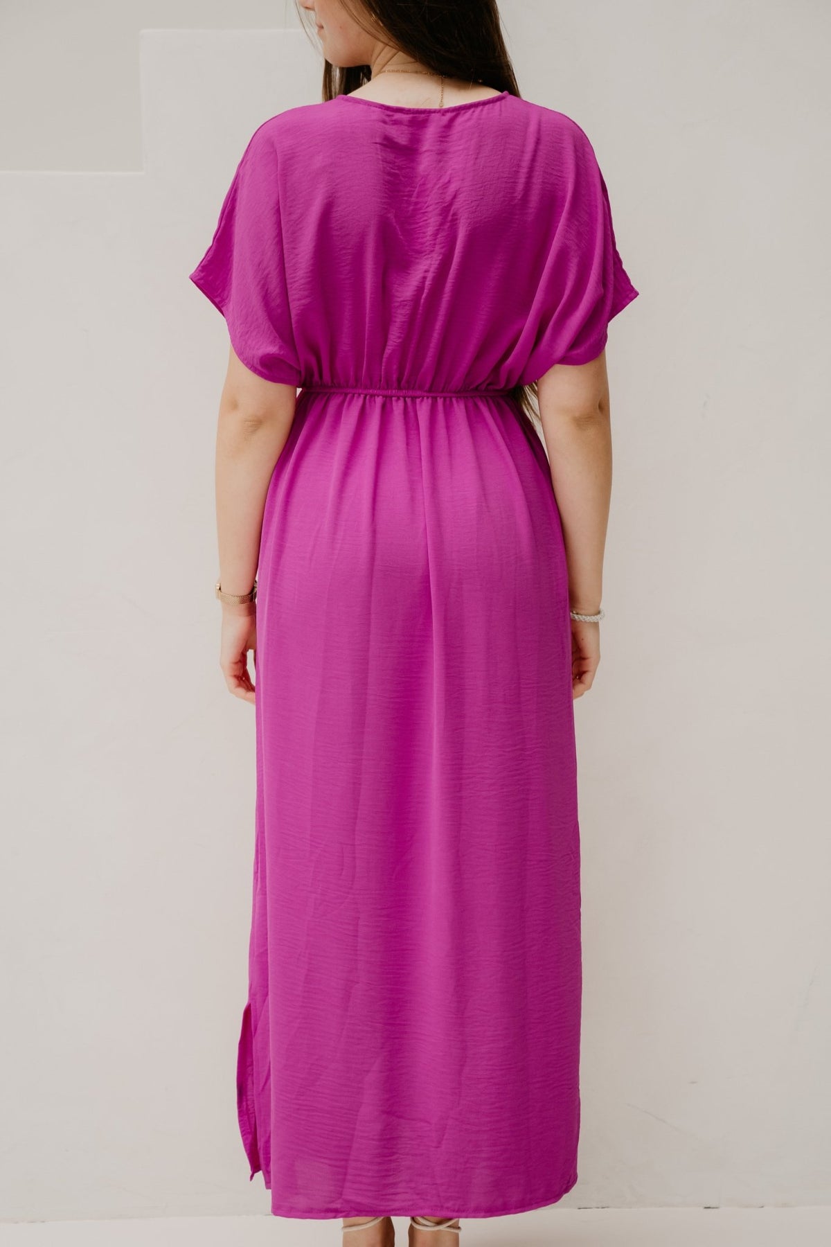 Tala Midi Dress Magenta - Bij Keesje - Bij Keesje - Jurk
