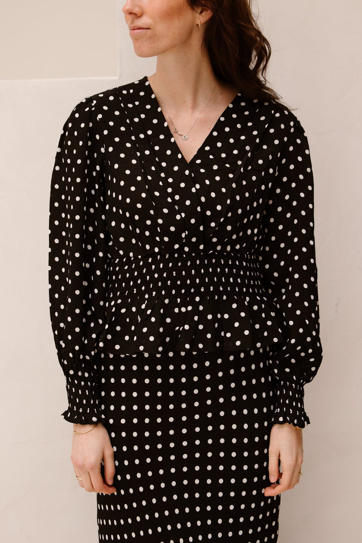 Tamona crepe dot blouse - Bij Keesje - Neo Noir