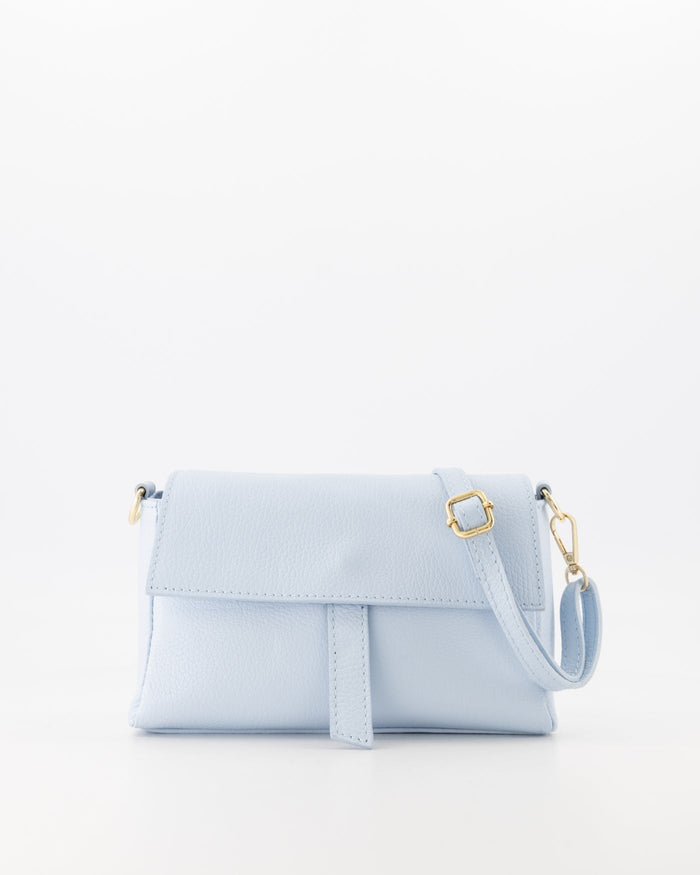 Tas Amanda leer Celeste Blue - Bij Keesje - Bij Keesje - tas